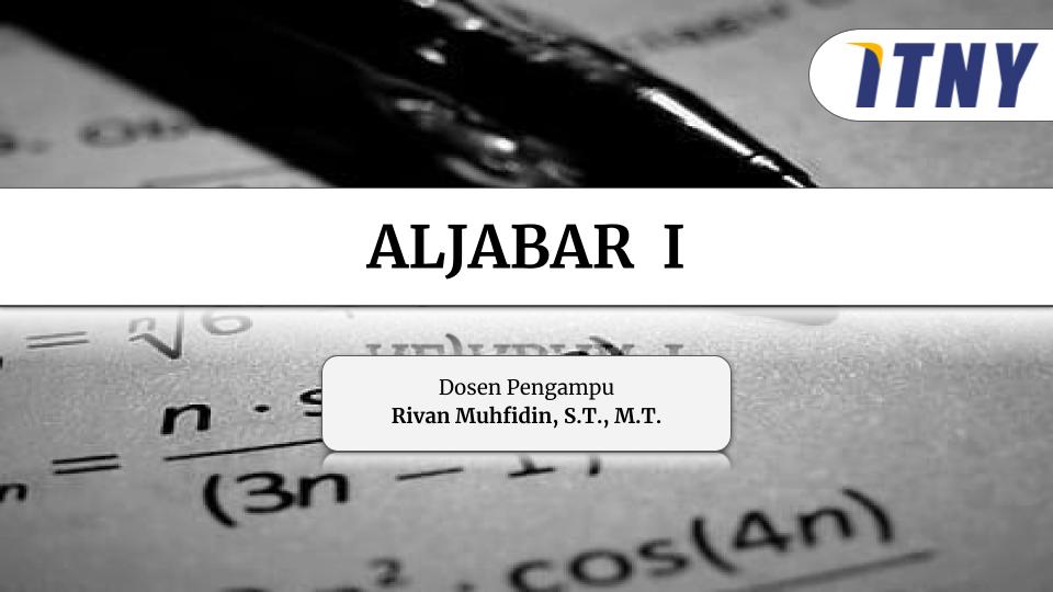 Aljabar I